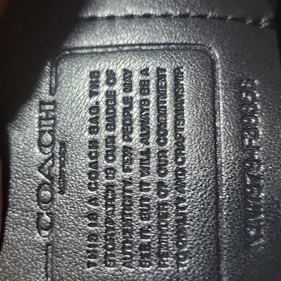 COACH JES Black Pebbled Leather Minimalist Crossbody - Picture 10 of 14